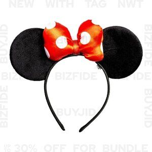 Disney Minnie Mouse Bow Ears Headband, Red Polka Dot